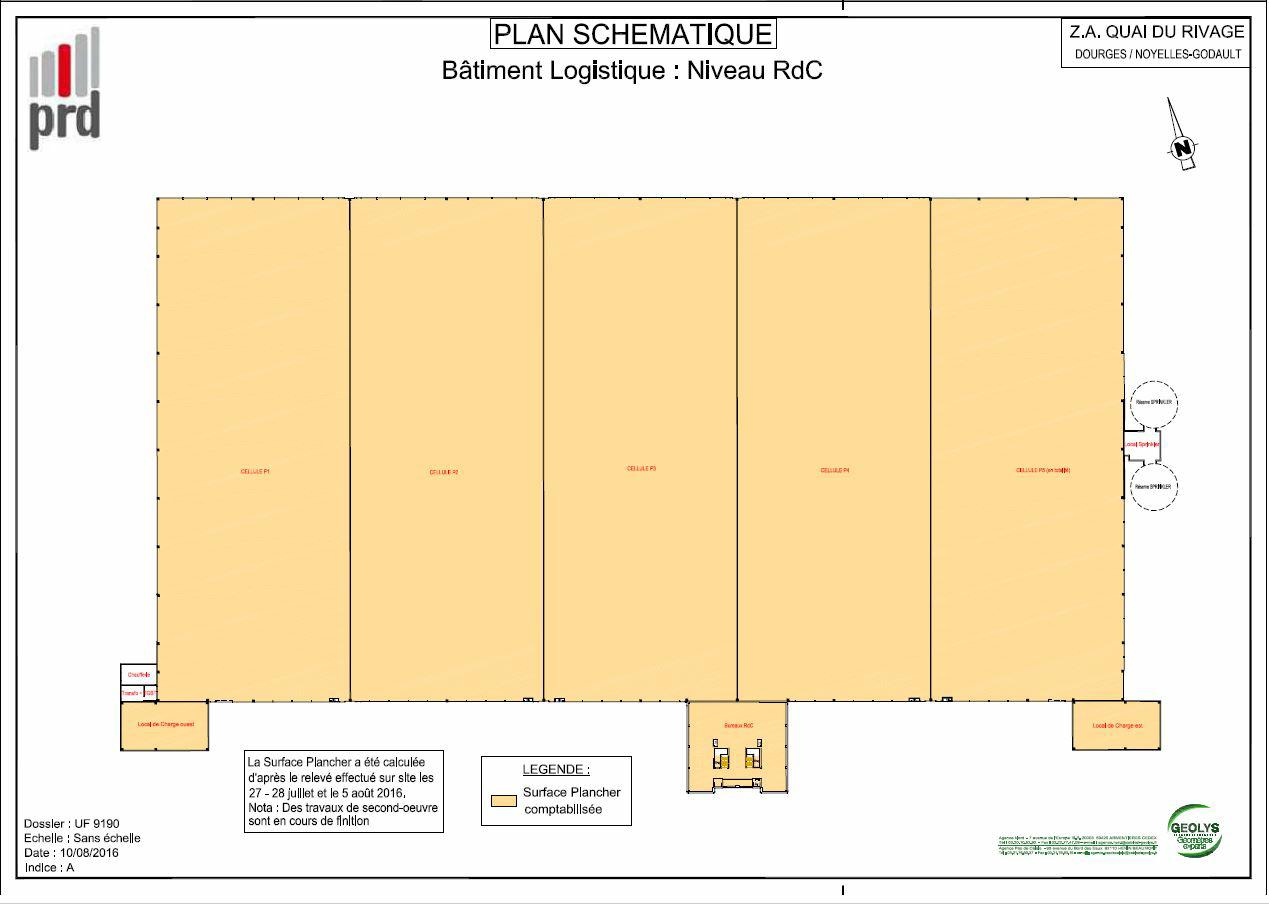 Entrepôt classe a Dourges 31590m² Location entrepôt classe a Dourges Pas-de-Calais OLLOG2309574 2